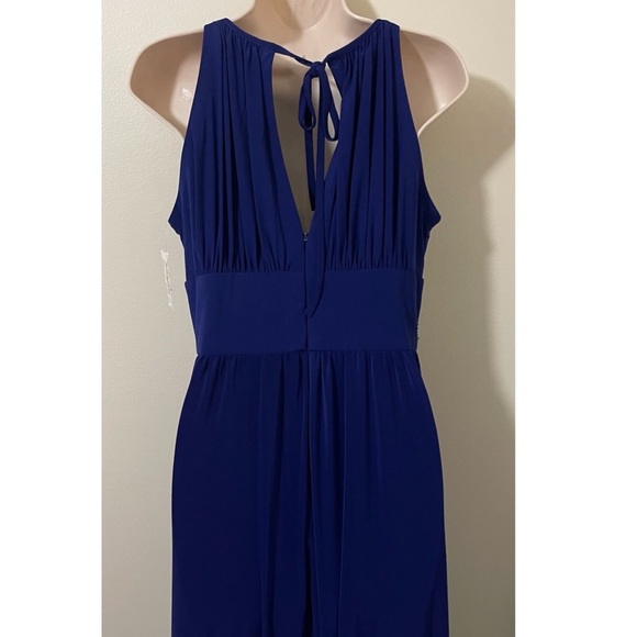 R & M Richard Maxi Dress Long Sleeveless Long Gown With Beaded Waist.Sz 10.NWT - Picture 6 of 16